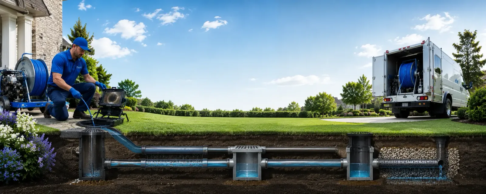 Outdoor drain cleaning information for Charlotte, IA